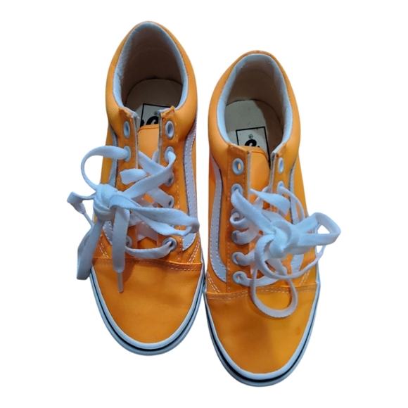 Vans skateboard orange sneaker shoes size 5 women - Picture 5 of 9